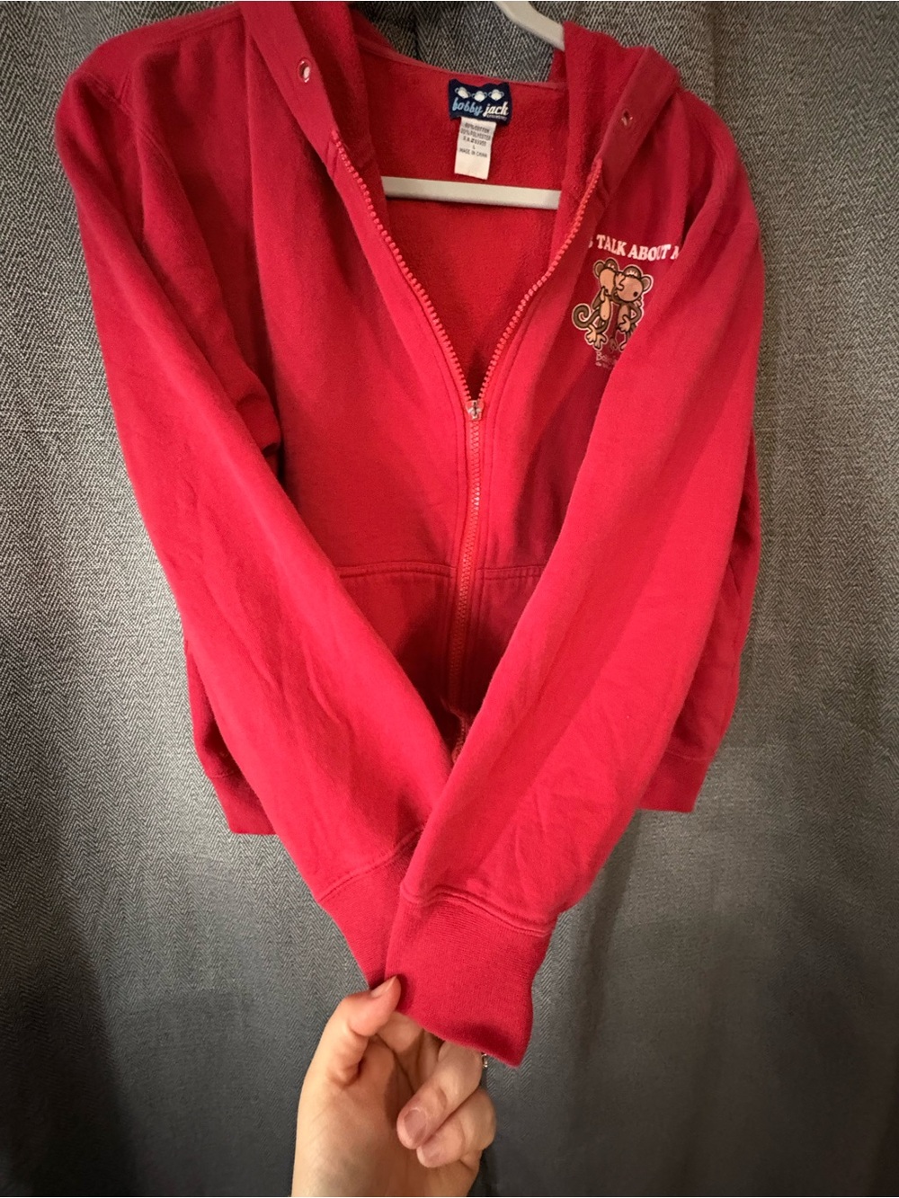 Vintage Bobby Jack Zip-Up Hoodie Size Large - Picture 7 of 11